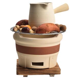 陶迷港式打边炉围炉煮茶壶套装耐高温陶瓷碳炉复古粗陶取暖炭炉