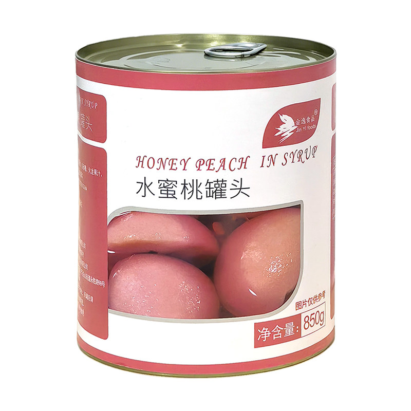 金逸水蜜桃罐头粉桃白桃草莓丁芒果丁葡萄奶茶专用果肉粒蛋糕烘焙