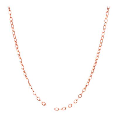 欧诗芙洛正品纯14k金o字锁骨颈链