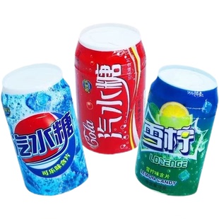 怀旧汽水糖三口味混合酸甜儿童糖果批发小卖部零食学校门口摆地摊