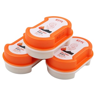 【3盒装】双面擦皮鞋海绵无色鞋蜡刷子牛皮鞋保养鞋油擦鞋神器