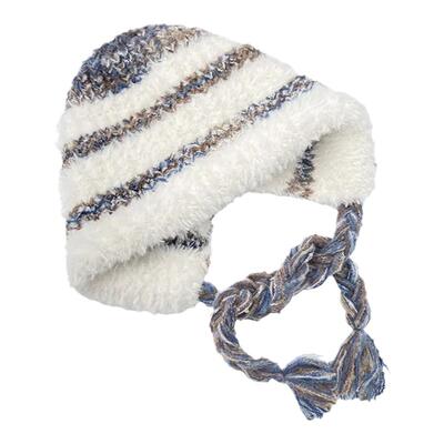 大头围毛绒绒护耳帽保暖可爱防寒