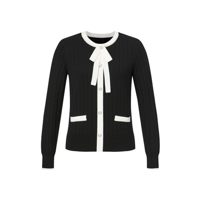 【100绵羊毛】珂莱蒂尔秋季柔软法式减龄针织衫上衣女