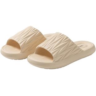 买一送一高级感外穿凉拖鞋女夏季居家室内地板防臭男浴室洗澡防滑