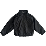 早春时尚炸街外套个性立体剪裁字母装饰袖子掐折设计宽松立领夹克