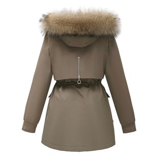 内胆可拆卸派克服女中长款加厚棉袄冬季外套韩版宽松羽绒棉服棉衣