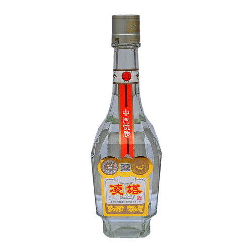 朝阳特产凌塔方瓶53度4瓶纯粮酿造固态发酵优级清香型高粱白酒