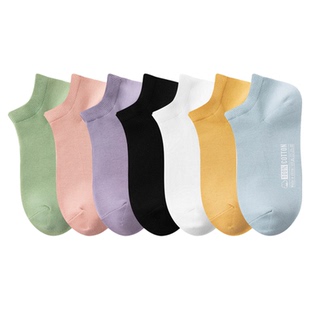 全棉袜子高弹力船袜透气吸汗男女简约短袜春夏季薄款低帮日抛