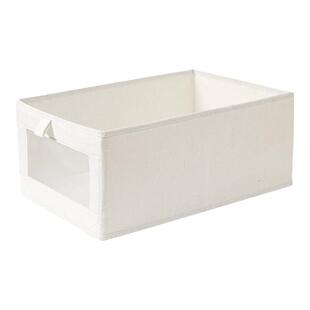 留存道棉麻收纳箱可折叠不变形耐磨衣柜收纳分层可水洗可视收纳盒