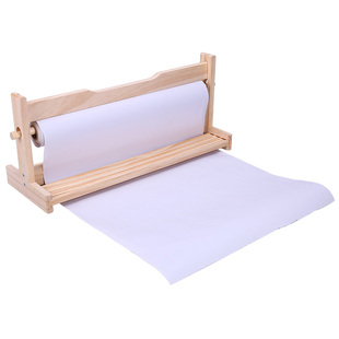 木质画架桌面儿童卷纸绘画架宜家画具莫拉画纸宝宝涂鸦空白画卷轴