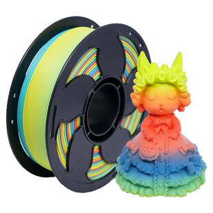 拓森三维3D打印耗材PLA彩虹1KG 丝绸PLA耗材1.75mm渐变打印机耗材