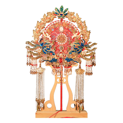 双色双面手工秀禾团扇