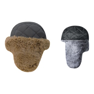 JEEP吉普皮面毛绒雷锋帽冬男女款御寒锁温超厚保暖户外防风护耳帽