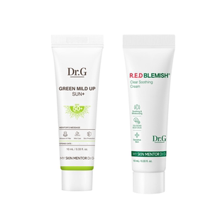 【U先派样】Dr.G小绿盾纯物理防晒霜10ml+ 修红奶冻面霜小样10ml
