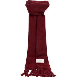 ONLY灵动麻花流苏复古绵羊毛亲肤柔软保暖围巾女