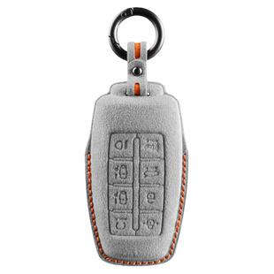 适用Genesis捷尼赛思钥匙套翻毛皮GV70 80扣90劳恩斯捷恩斯