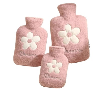 毛绒热水袋注水暖水袋灌水被窝专用热敷暖宝宝暖脚暖手宝2025新款