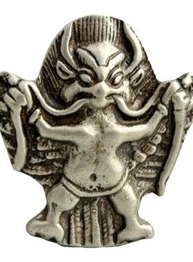 尼泊尔大鹏展翅鸟吊坠复古仿天铁托甲西藏民族风文玩铜牌挂件饰品