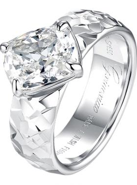 法式时尚轻奢高级感方形戒指