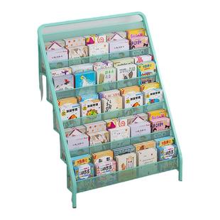 宝宝绘本架儿童书架家用杂志架报刊架玩具收纳置物架展示架书报架