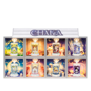 适用POPMART泡泡玛特CHAKA烛光漫游系列盲盒手办场景收纳展示盒