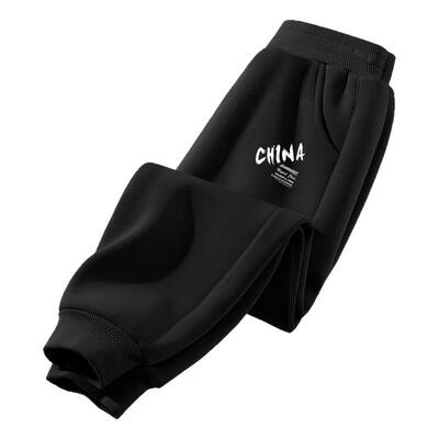 真维斯男童裤子秋冬款加绒卫裤2025新款中大童长裤冬季儿童运动裤