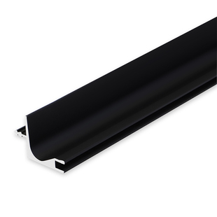 铝合金柜门拉手隐形内嵌入式衣柜抽屉橱柜免拉手U型槽简约L型黑色