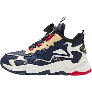 安踏儿童加绒保暖运动鞋冬季鞋纽扣棉鞋跑鞋男童童鞋小童二棉鞋子