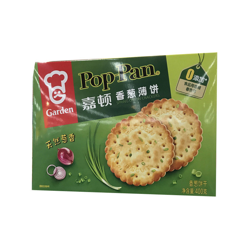 {沃尔玛}嘉顿香葱薄饼400g薄脆饼干