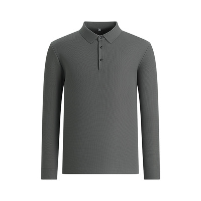 杉杉【加绒加厚肌理感】长袖polo