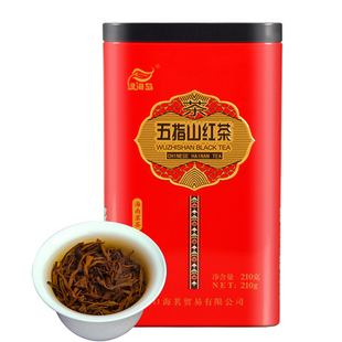 海南特产绿海岛五指山红茶210克 茗茶高山茶叶老树大叶种工夫红茶