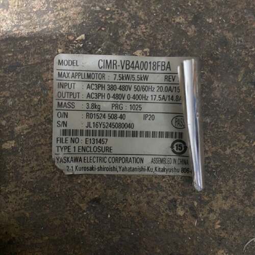 议 价变频器CIMRVB4A0018FBA主板38048工业自动可 维修