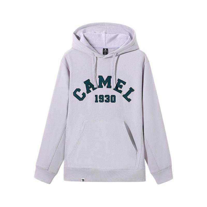 骆驼运动连帽卫衣男女同款春季美式套头长袖情侣宽松针织休闲卫衣