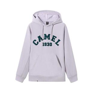 骆驼运动连帽卫衣男女同款春季美式套头长袖情侣宽松针织休闲卫衣