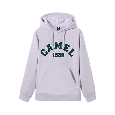 骆驼运动连帽卫衣男女同款春季美式套头长袖情侣宽松针织休闲卫衣