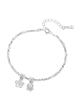 S999足银好运连连纯银手链女款