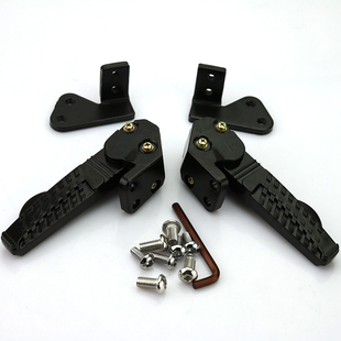 适用于电喷as新福禧125改装后脚踏旭鹰后搁脚巧格i125飞旋脚踏板