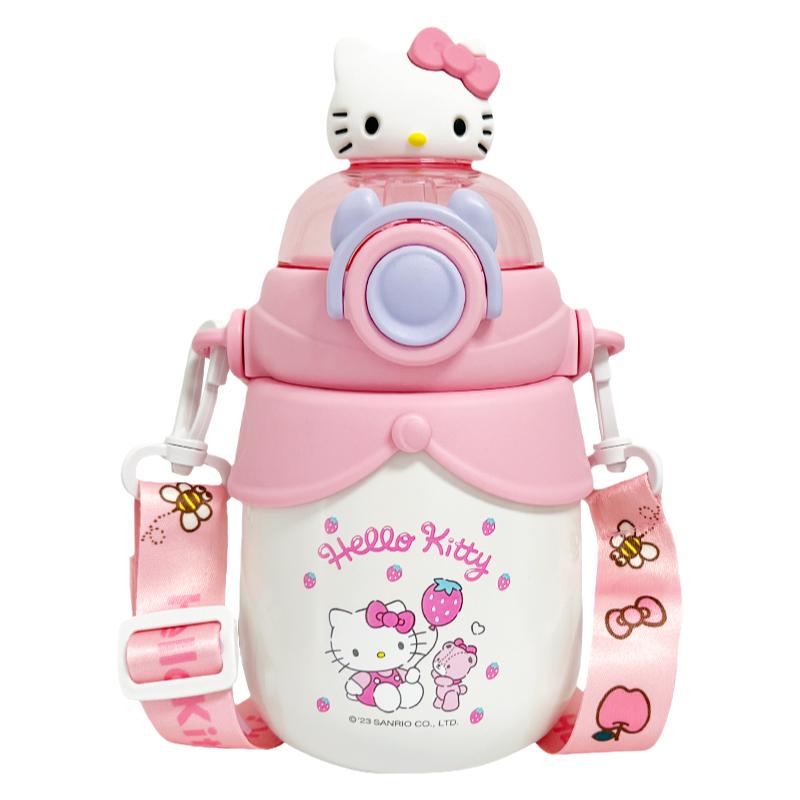 hellokitty可爱吸管保温杯女生