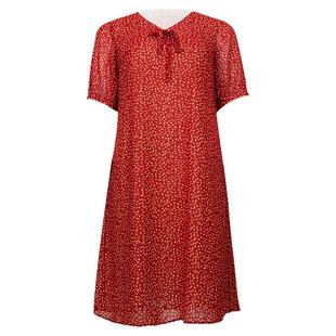 美丽客栈落霞 连衣裙2025夏季新款V领胖MM法式浪漫优雅气质连衣裙