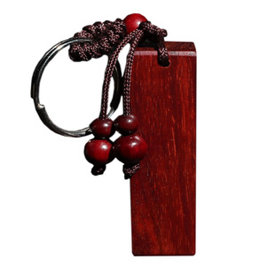 小叶紫檀木雕印章个人章钥匙扣手把件吊坠挂件红木雕刻随身男女