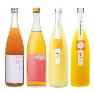 鹤梅完熟果肉梅酒日本原装进口熟成柚子酒日式果酒梅乃宿杂贺女士