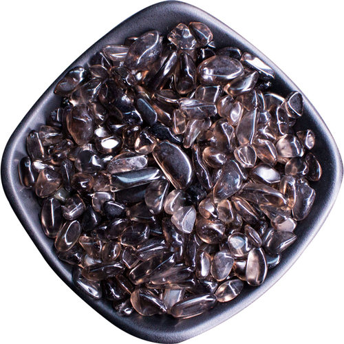 天然茶水晶碎石消磁净化石摆件供曼扎七宝石造景石裸石茶水晶原石