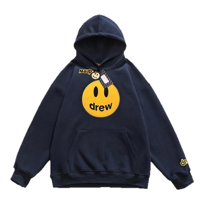 【官网现货】Drew ESS比伯同款笑脸印花情侣款秋季美式连帽卫衣潮