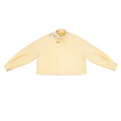 知则原创国风短款毛呢外套