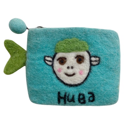 手工进口个性创意卡通证件收纳包