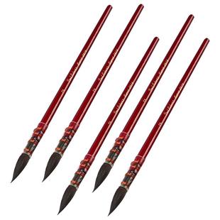 鲁本斯松鼠毛红胖子水彩笔水彩画笔套装黑天鹅画画水粉笔圆头毛笔排笔笔刷刷子美术生专用尼龙勾线笔绘画工具