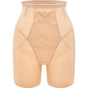 【轻塑】曼妮芬舒适抗菌纯棉内裆内裤女士高腰收腰收腹三分束裤