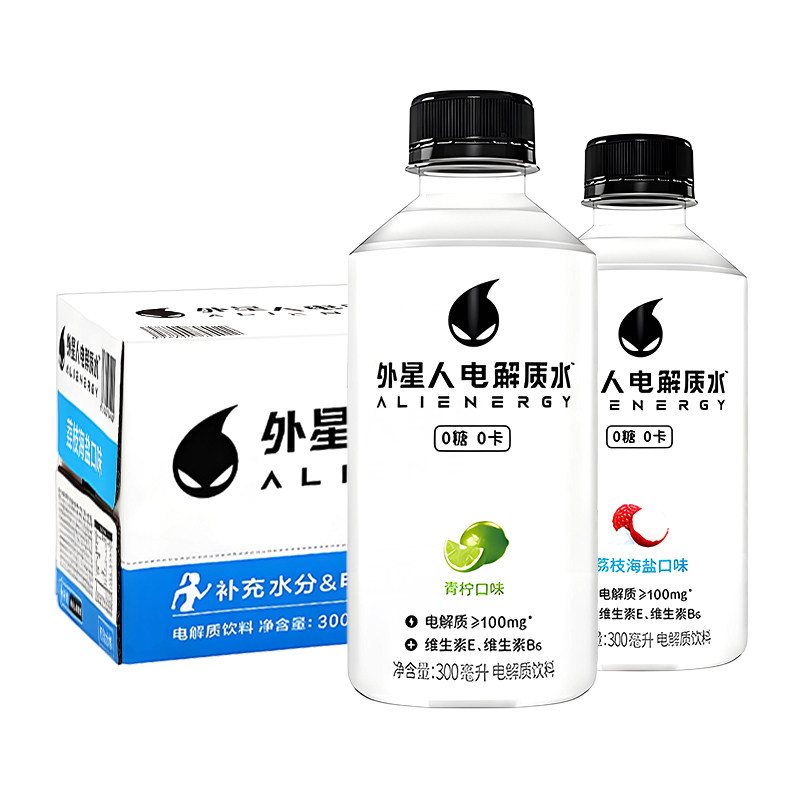 外星人电解质水300ml*12瓶青柠味