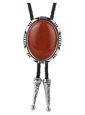 土酷小众项链男短袖款时光宝石