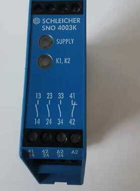 议价正品施莱西尔安全继电器SCHLEICHER SNO 4003K 18814886427A0